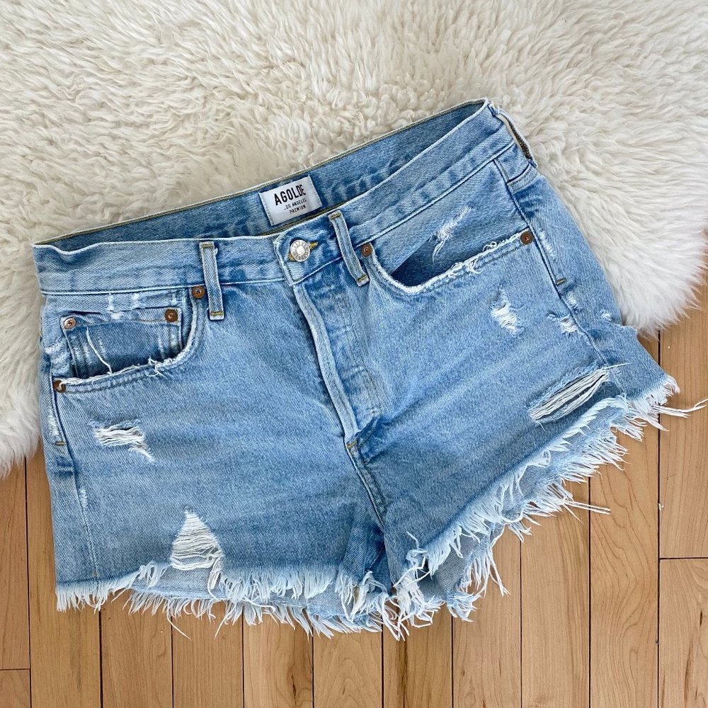 AGOLDE "Parker" Denim shorts